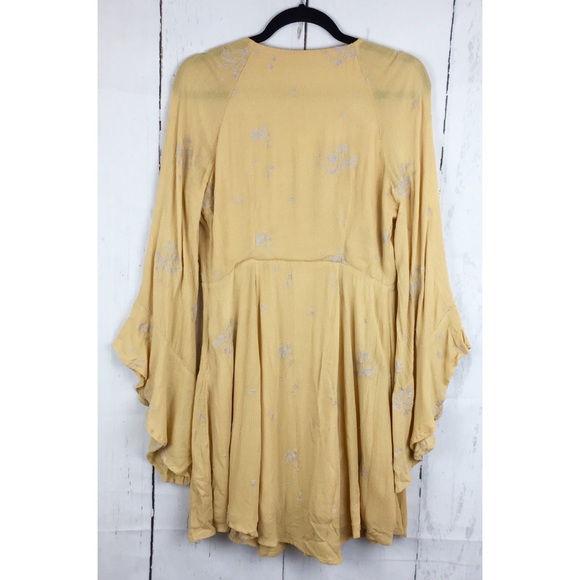 Free People Jasmine Embroidered Bell Sleeve Dress - Picture 4 of 6